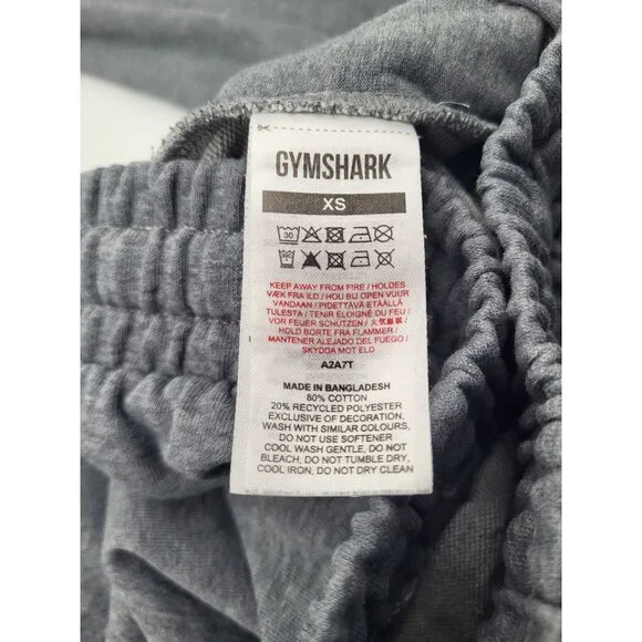 GYMSHARK Mens XS Essential Oversized Jogger Charcoal Grey Marl Athleisure A2A7T - Picture 8 of 8